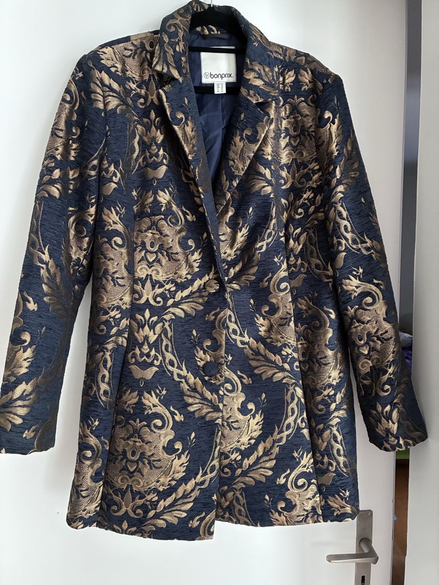 Vestes: Longblazer aus glänzedem Jaquard – Neuf (Voir description) à Glarus par Nagual84