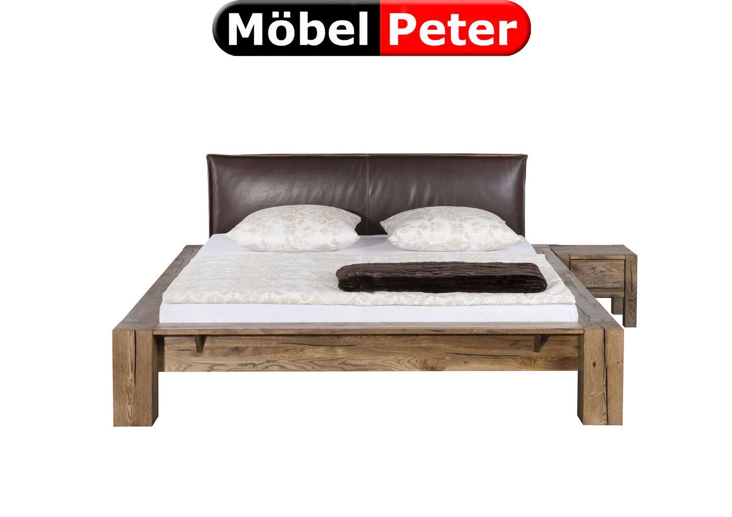 Letti: Massivbett Eiche mit Polster 180 x 200cm – Nuovo e nell'imballaggio originale da Kölliken venduto da Peter-Moebel 3