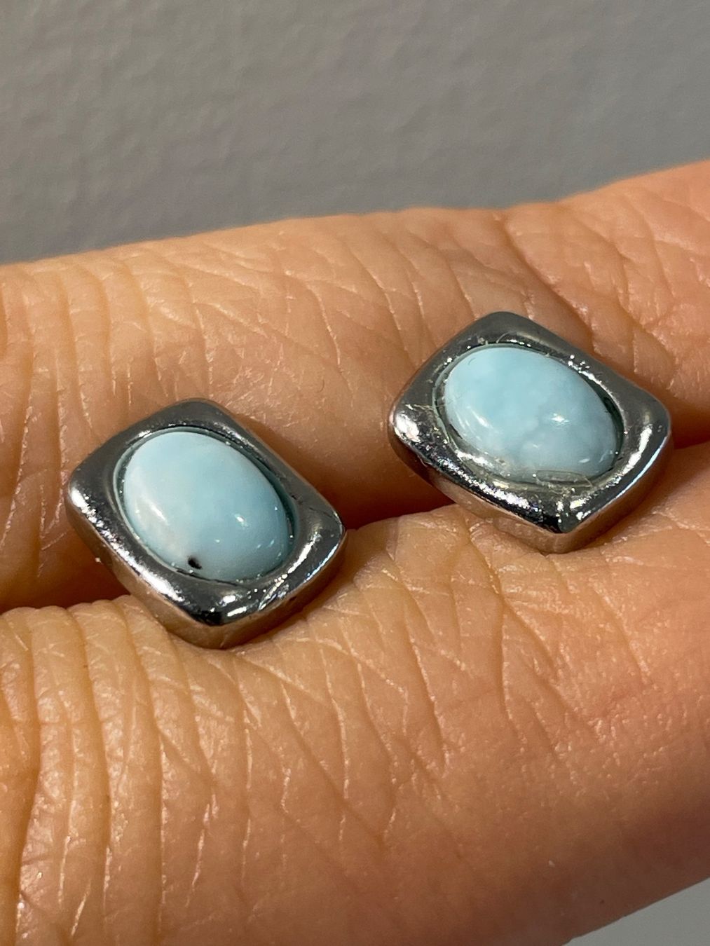 Orecchini pendenti & Orecchini a lobo: S925 Stift, Larimar-Ohrringe, Edelstein-Ohrringe – Nuovo e nell'imballaggio originale da Schiers venduto da sisikristall 1