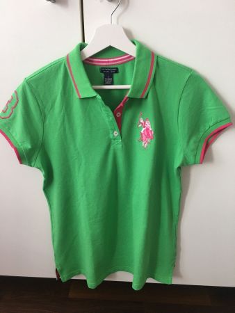 DAMEN POLO SHIRT-GRÜN-GR.L-SUPER CHIC