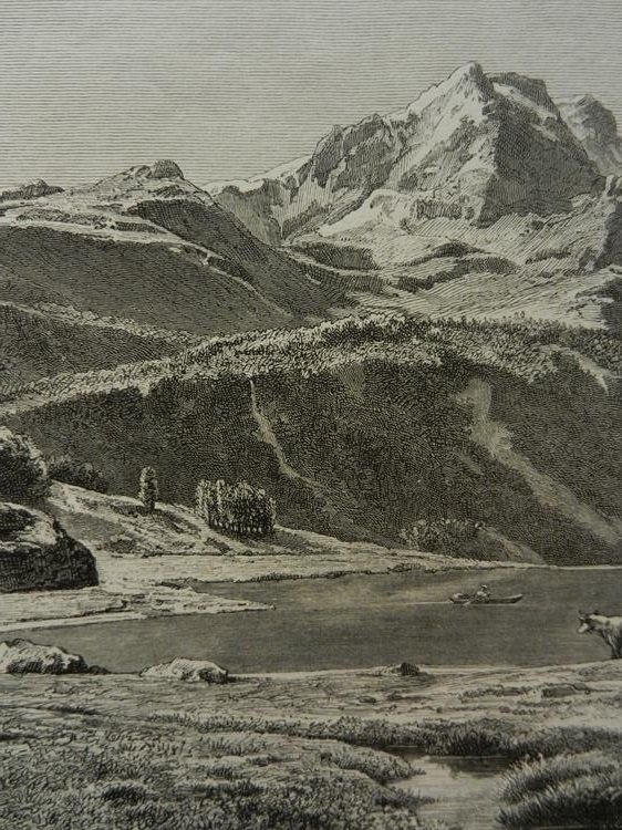 Gravures: Piz Corvatsch Silvaplana – D'occasion à Risch par Rischli15 4