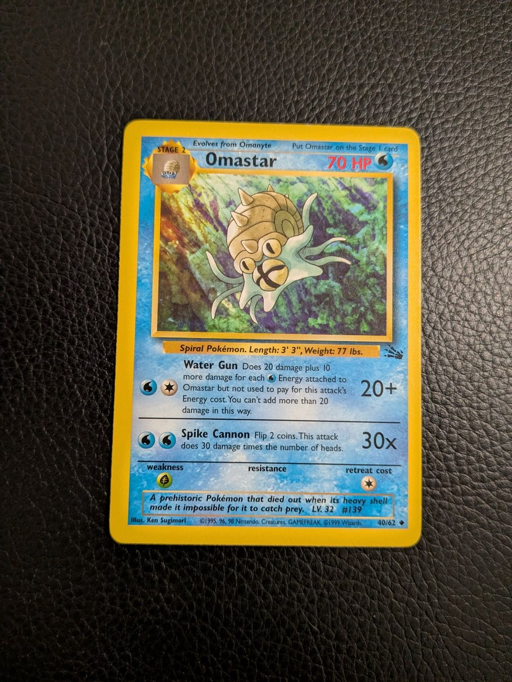 Pokémon Carte collezionabili: Fossil Omastar 40/62 Ab 1 – Usato da Paradiso venduto da Pkmn10