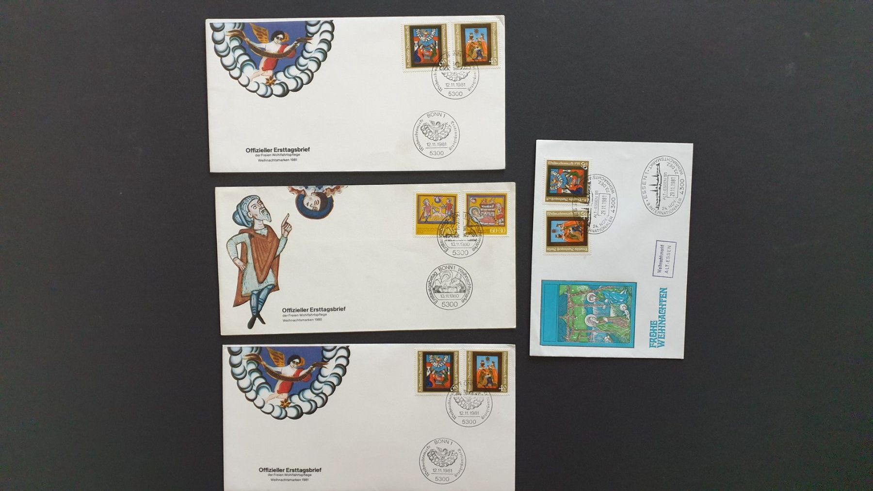 Tutti i francobolli: Weihnachten. Deutsche Bundespost. – Usato da Goldach venduto da armando_r