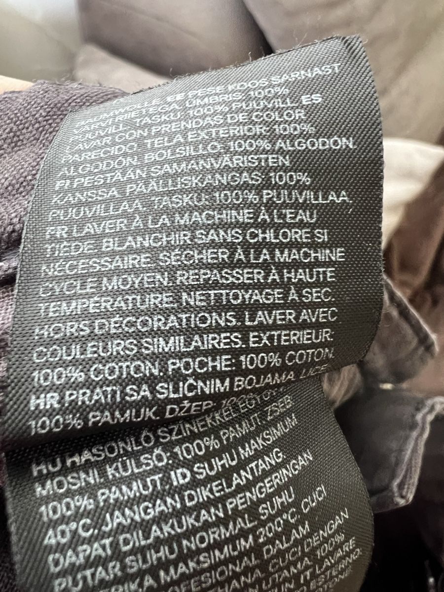 H&M Pantaloni: Baggy Hose gr. 170 Adjustable Waist, Anthrazit farbe, – Usato da Triesen venduto da bubita 8
