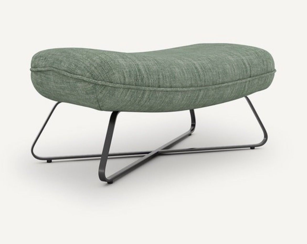 La Redoute Poltrone: Sessel Graugrün inkl.Hocker – Usato da zürich venduto da artekim 1