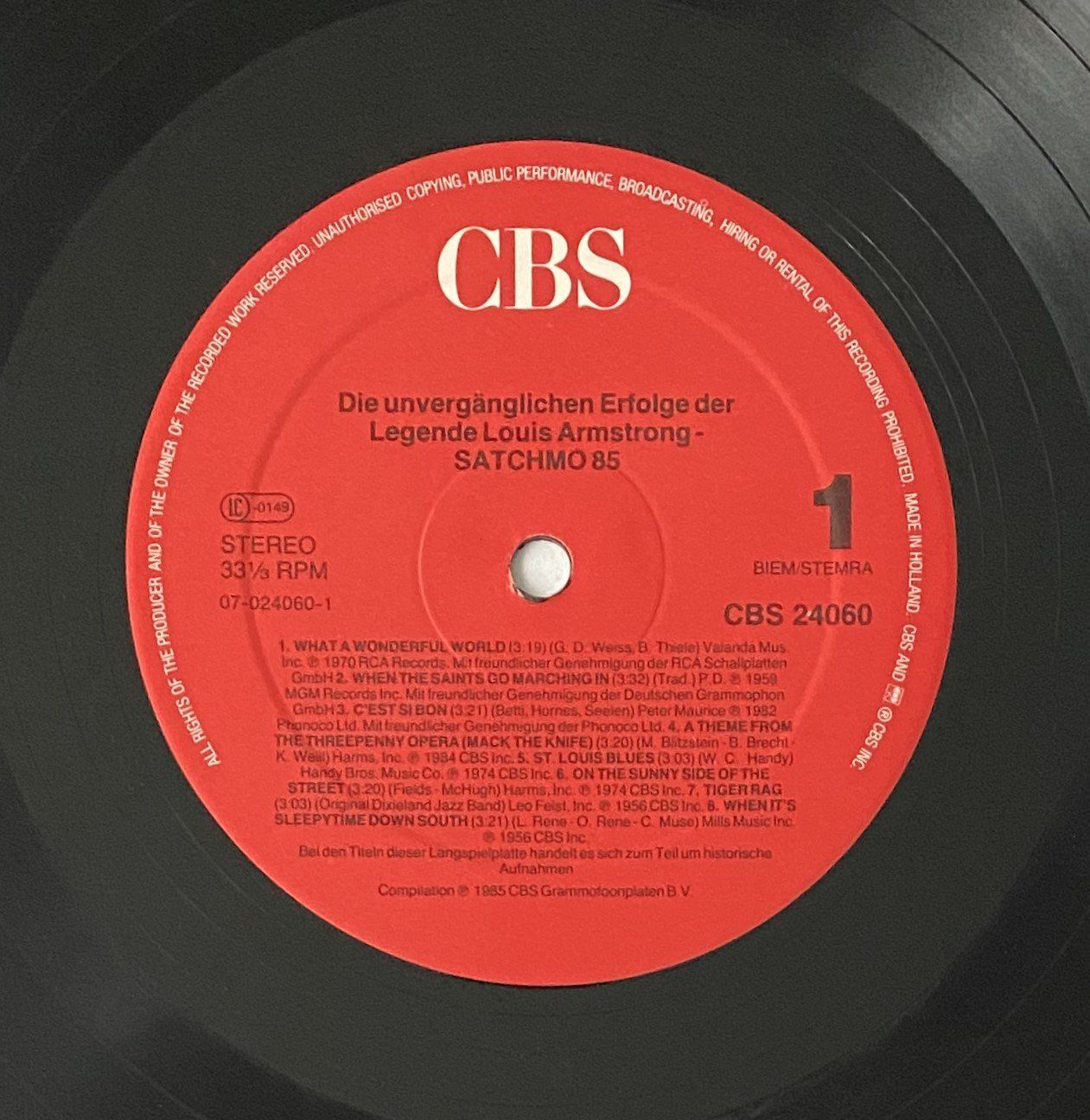 Dischi in vinile: Louis Armstrong, Satchmo '85 – Nuovo (secondo la descrizione) da Flums venduto da Empe1 2