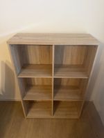 Libreria divisori legno chiaro 6 scomparti usata