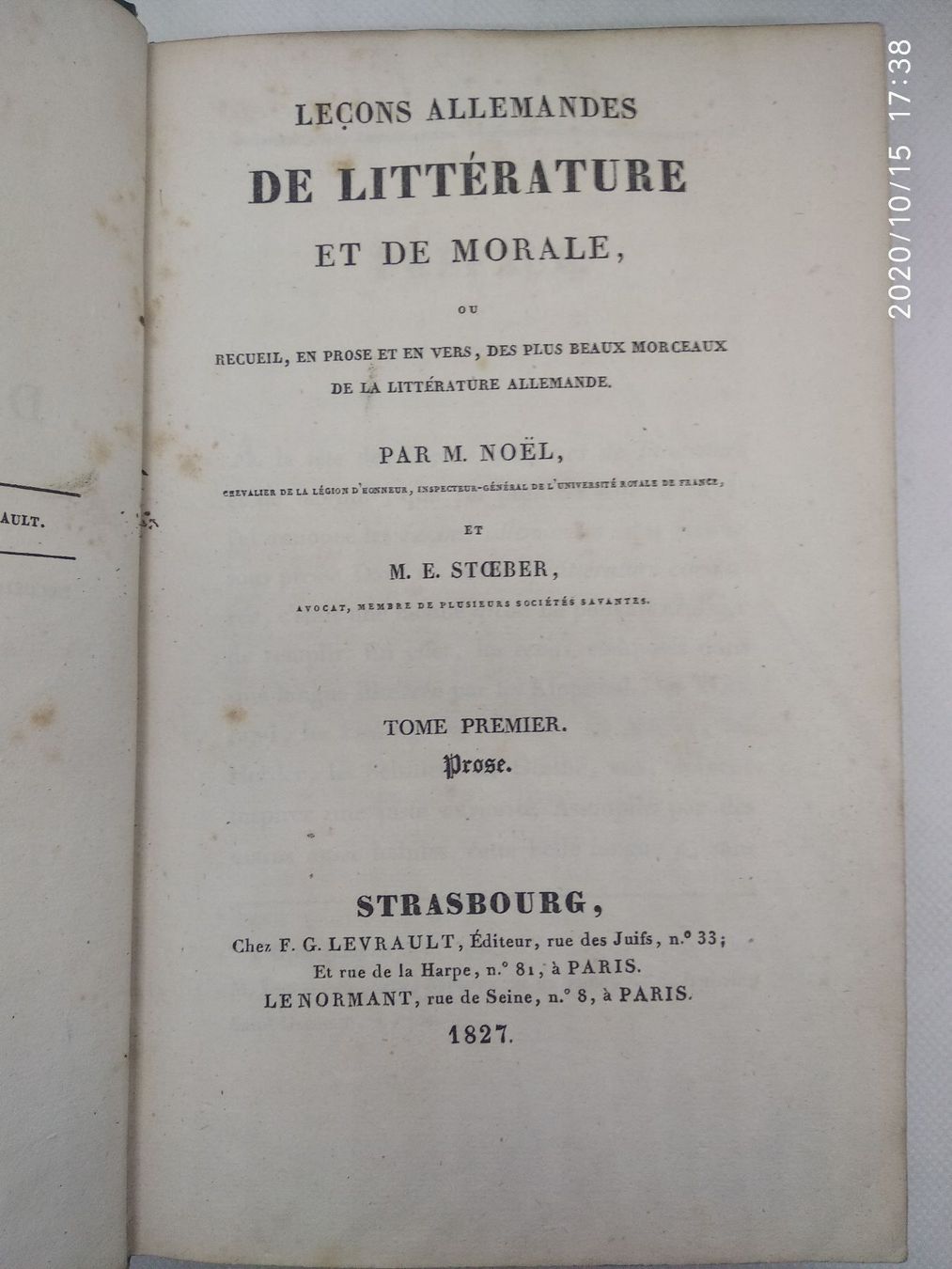 Livres: COLLEGE ROYAL DE LOUIS LE GRAND – D'occasion à Goldach par Gaip 3
