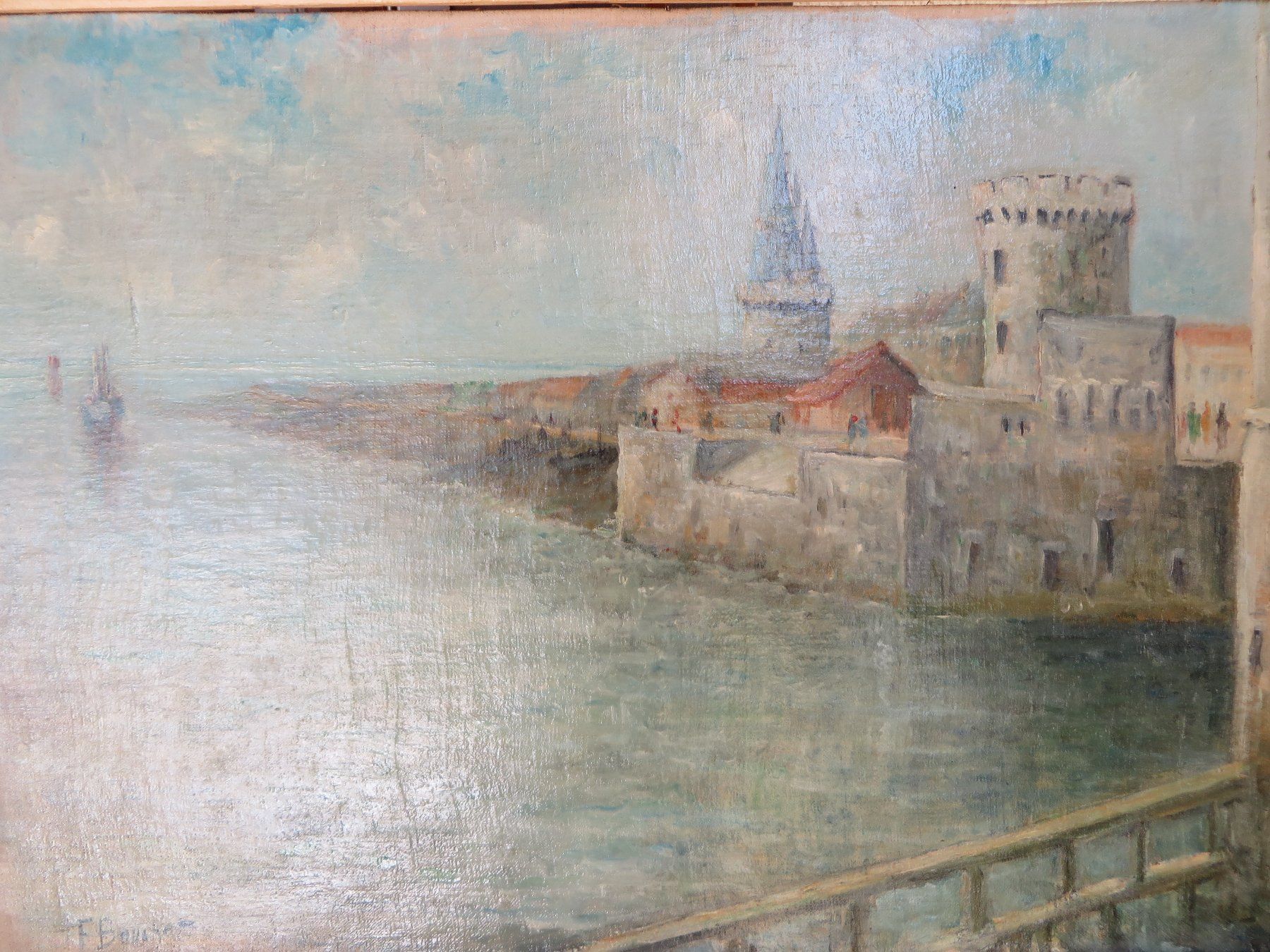 Tableaux: F Boucher grosse Oel Bild "la Rochelle" – D'occasion à Bad Ragaz par FutureZ 1