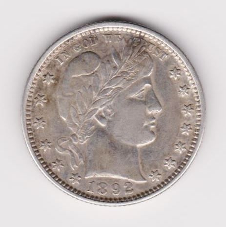 Tutti le monete: USA 1/4 Dollar 1892 Barber Quarter – Usato da WilSG venduto da Wil10