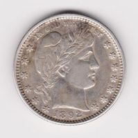 USA 1/4 Dollar 1892 Barber Quarter