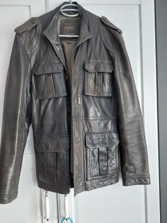 Echtleder Field-Jacke Herren braun Esprit