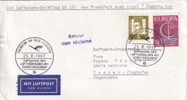 Erstflug Lufthansa Frankfurt - Zagreb 1967