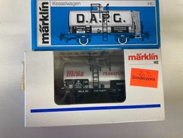 2er Set Märklin H0 Kesselwagen 4674 D.S.P.G. u. 4872 Moha DB