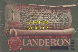 Etikette (gross) - Landeron 1953 /bd