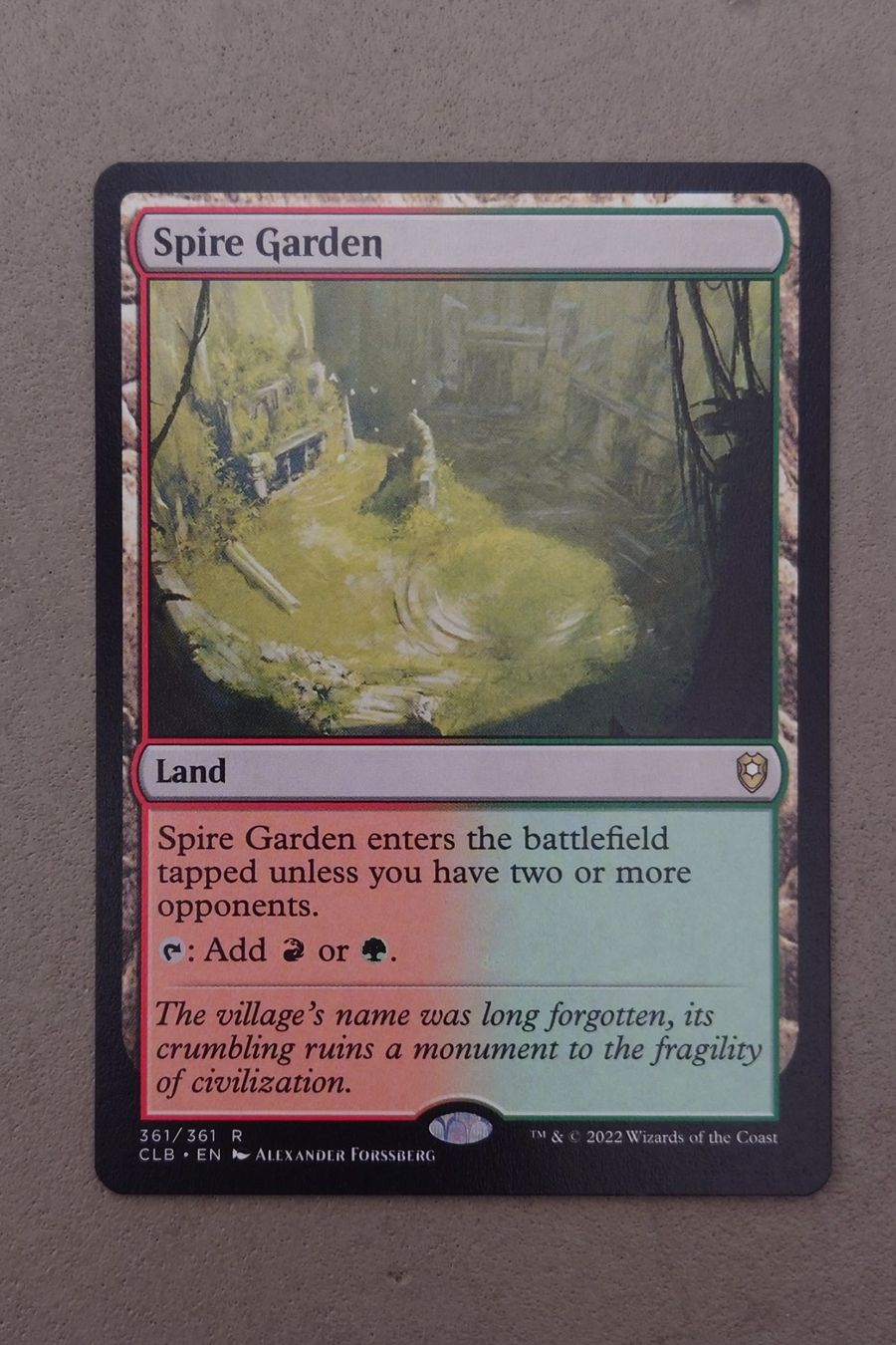 Magic The Gathering Carte collezionabili: Mtg, Spire Garden – Usato da Elsau venduto da majeerdi