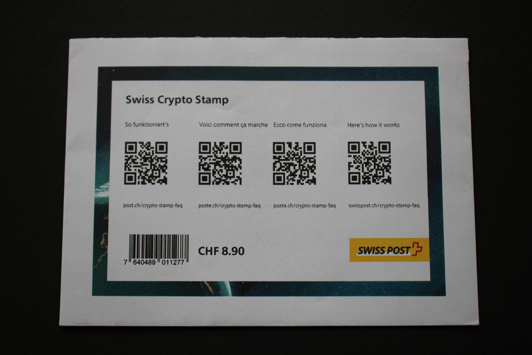 Alle Briefmarken: Erste "Swiss Crypto Stamp 1.0 ( ID3 ) – Neu (gemäss Beschreibung) aus Wiedlisbach von han_n6ff 2