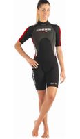 Cressi Neoprenshorty Med X 2,5mm Woman XL schwarz/rot