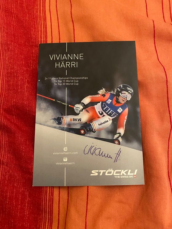 Autogrammkarte Vivianne Härri handsigniert Kaufen auf Ricardo