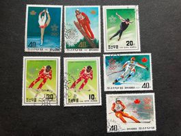 Korea 1987 Olympia Winter Calgary 1988 gest.  (E953)