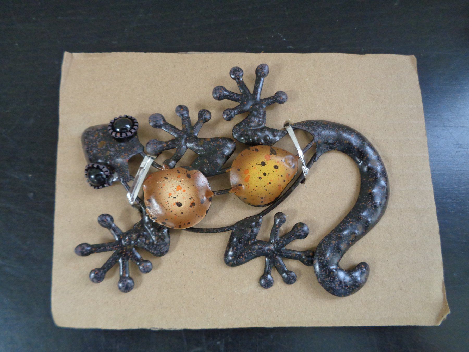 Figuren: Gecko aus Metall (14 cm) – Neu und originalverpackt aus Langenbruck von Gumsi 1