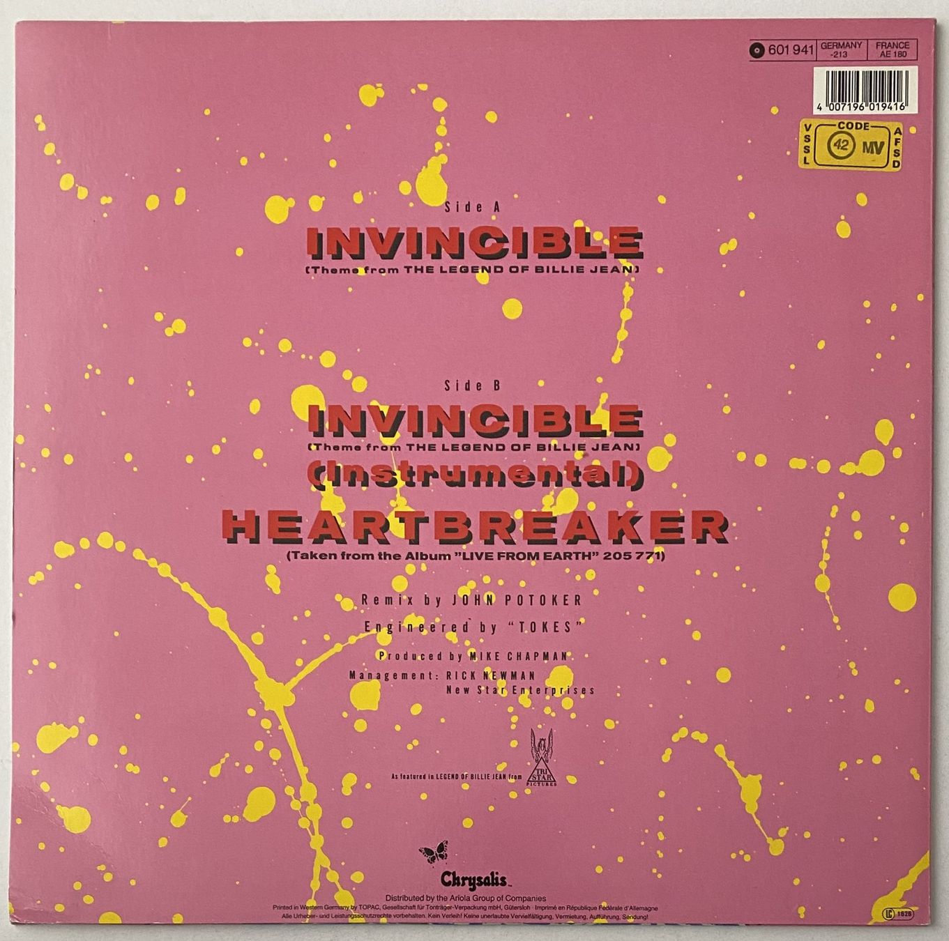 Vinyles: Pat Benatar, Invincible – Neuf (Voir description) à Flums par Empe1 1
