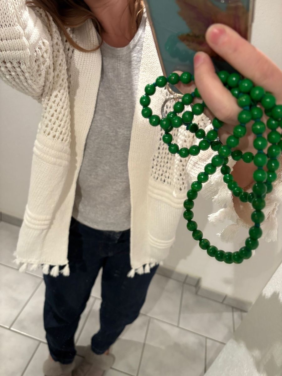 Mango Jacken: Weisser Boho-Cardigan Mango – Neu (gemäss Beschreibung) aus Bonstetten von Moma10