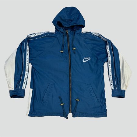 Vintage Nike Reversible Jacket Blue White L Streetwear 