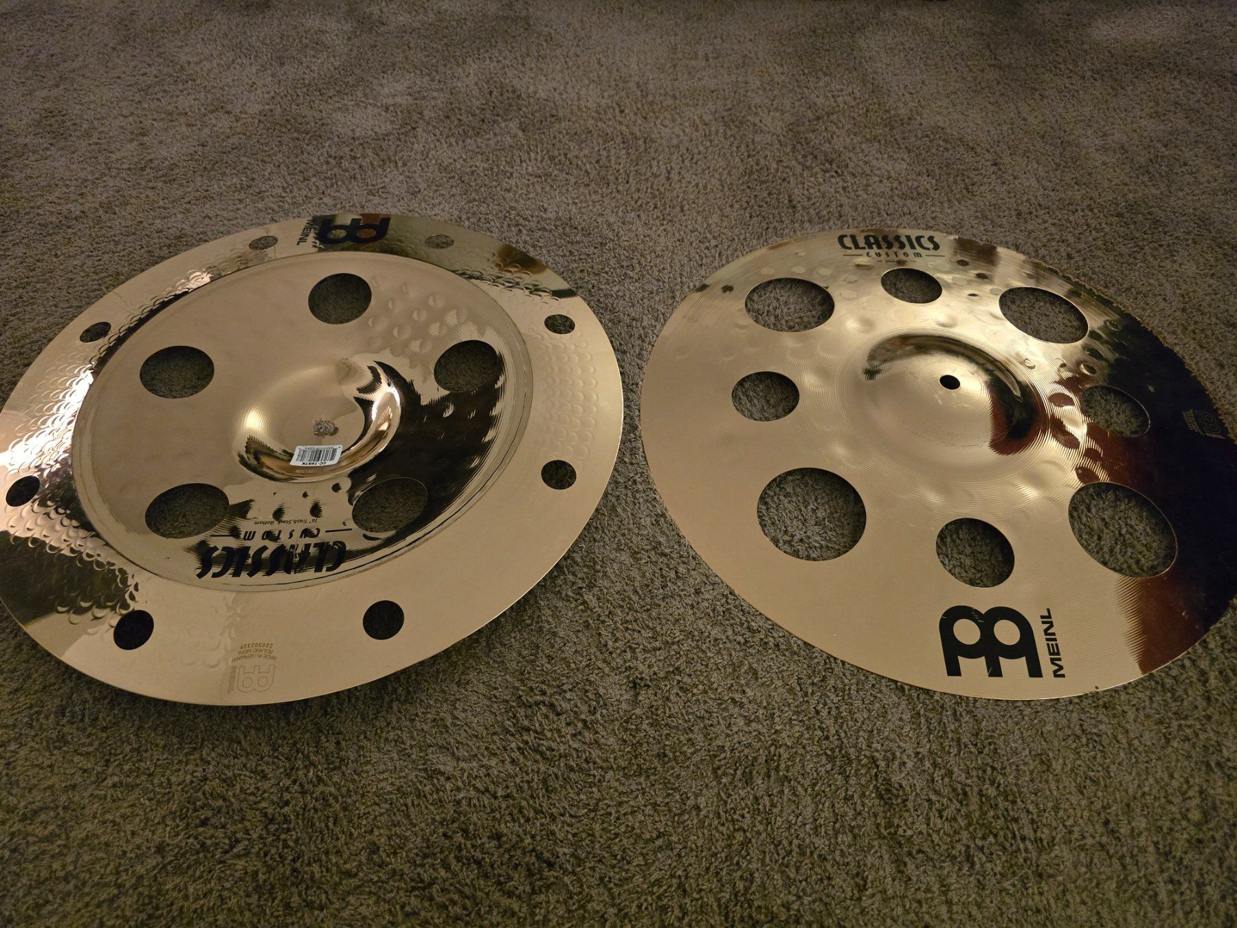 Meinl Strumenti musicali: Meinl 16" Classic Custom Trash Stack – Usato da Mels venduto da tan_bzw6