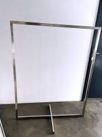 Kleiderständer Chromstahl gebürstet - puristisches Design!