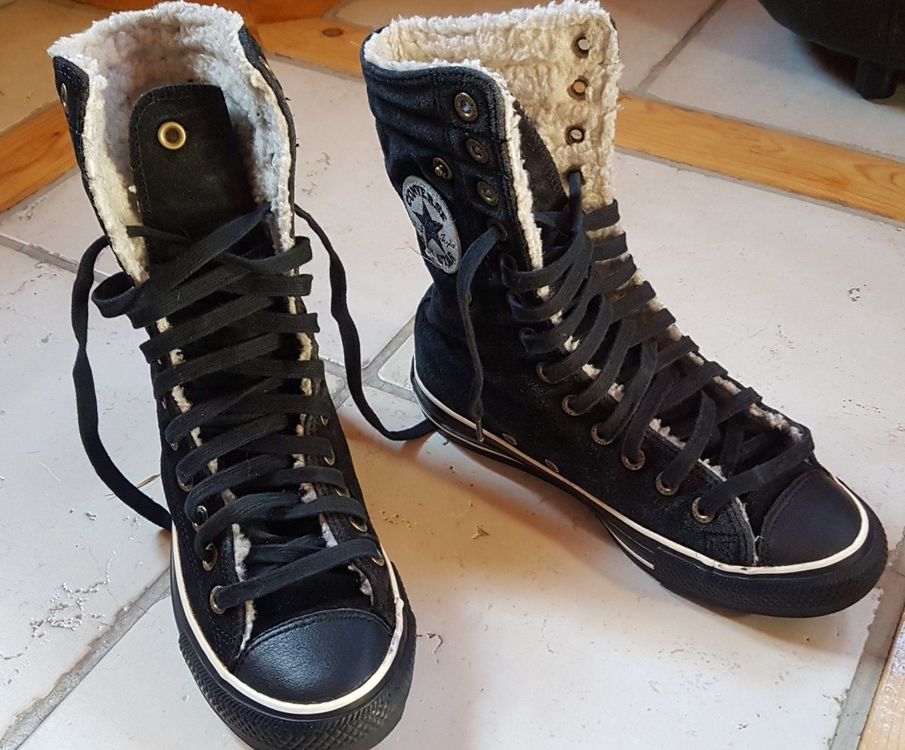 Converse hotsell noir daim