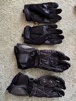 Lot 2 paires gants femme moto cuir 