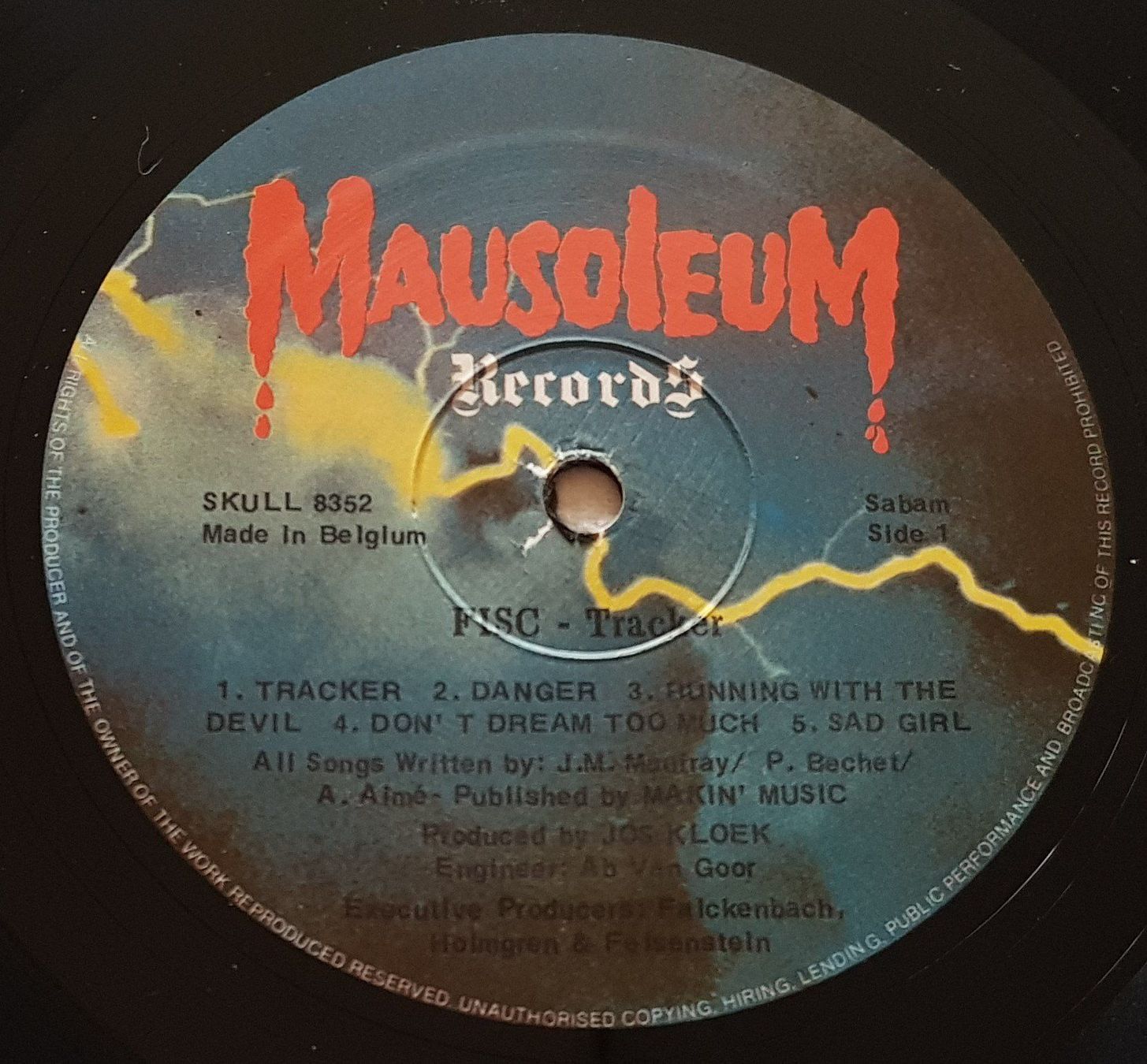 Schallplatten: Fisc - Tracker - LP - 1984 - First Press - Mausoleum Records – Gebraucht aus Uster von Zardodel 4