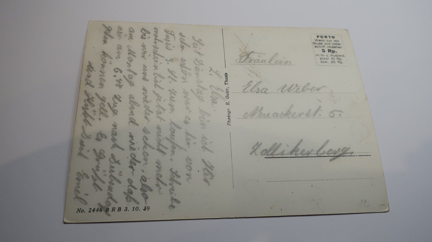 Ansichtskarten: Kirche Flerden mit Portein & Sarn – Gebraucht aus Cormoret von Pascalll2001 2