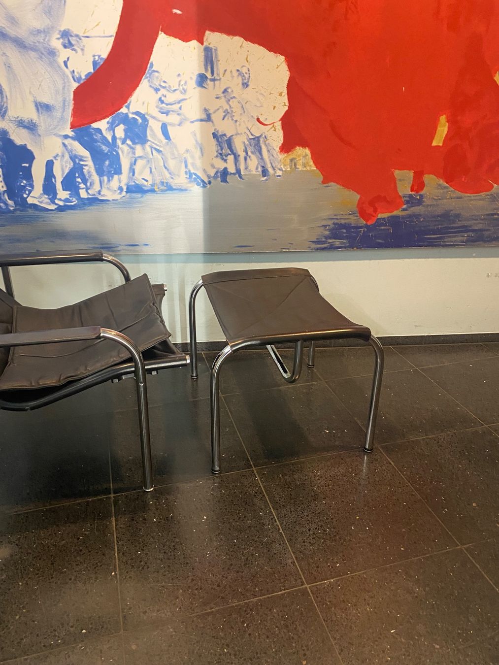 Strässle Poltrone: Eichenberger Hochlehner Sessel + Ottomane Strässle CH Design – Usato da solothurn venduto da soko75 4