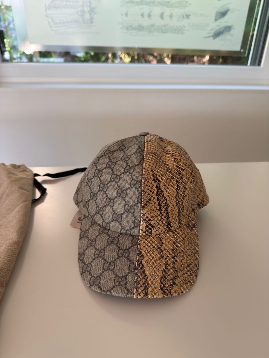 Gucci Sonstige Kleidung & Accessoires: Gucci Cap Phyton Leder – Neu (gemäss Beschreibung) aus St.Gallen von matmaf