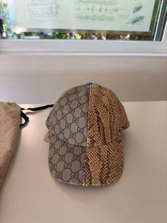 Gucci Cap Phyton Leder