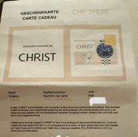 Christ Geschenkgutschein im Wert von CHF 300