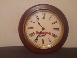 Heineken Bier Wanduhr