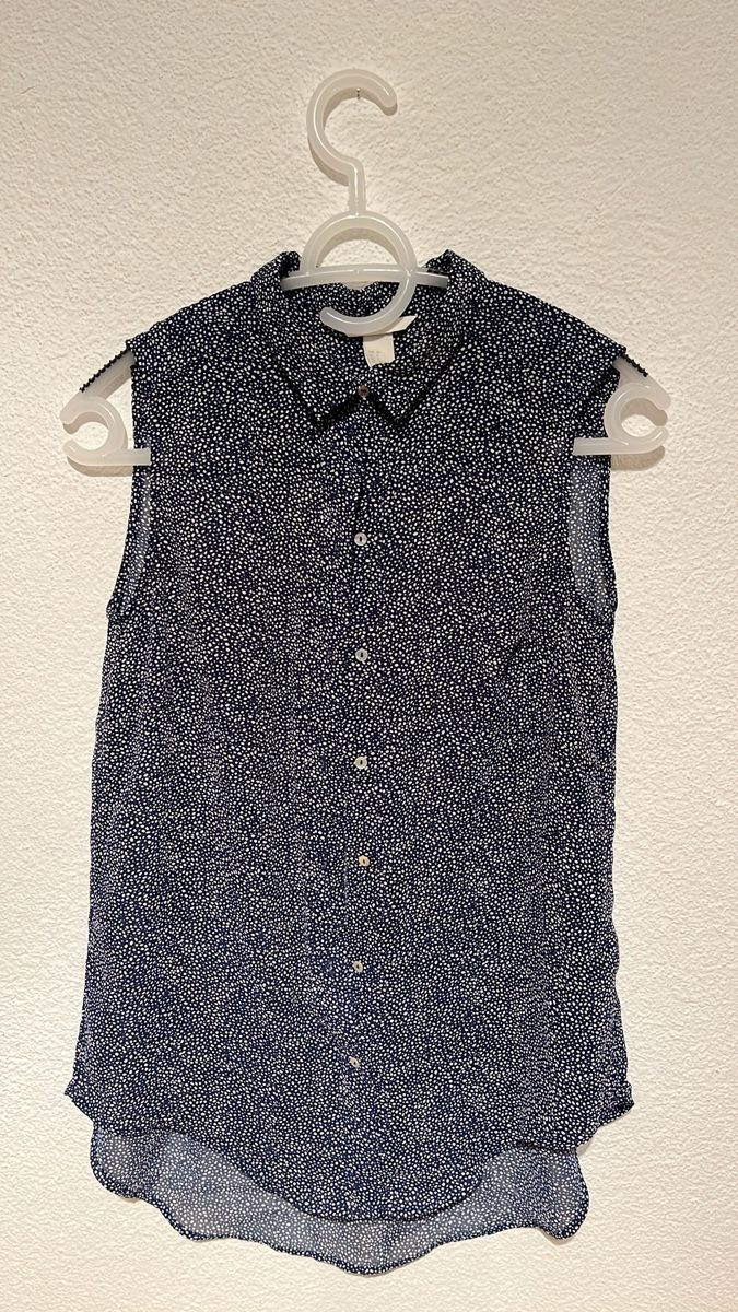 H&M Camicette: Bluse, ärmellos, Grösse S, dunkelblau – Nuovo (secondo la descrizione) da Meilen venduto da Harley.