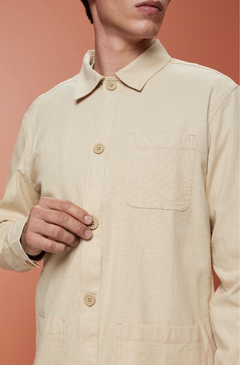 Esprit Camicie: Herringbone-Hemd, Leinenmix – Nuovo e nell'imballaggio originale da Wittenbach venduto da bes_k8vr 3