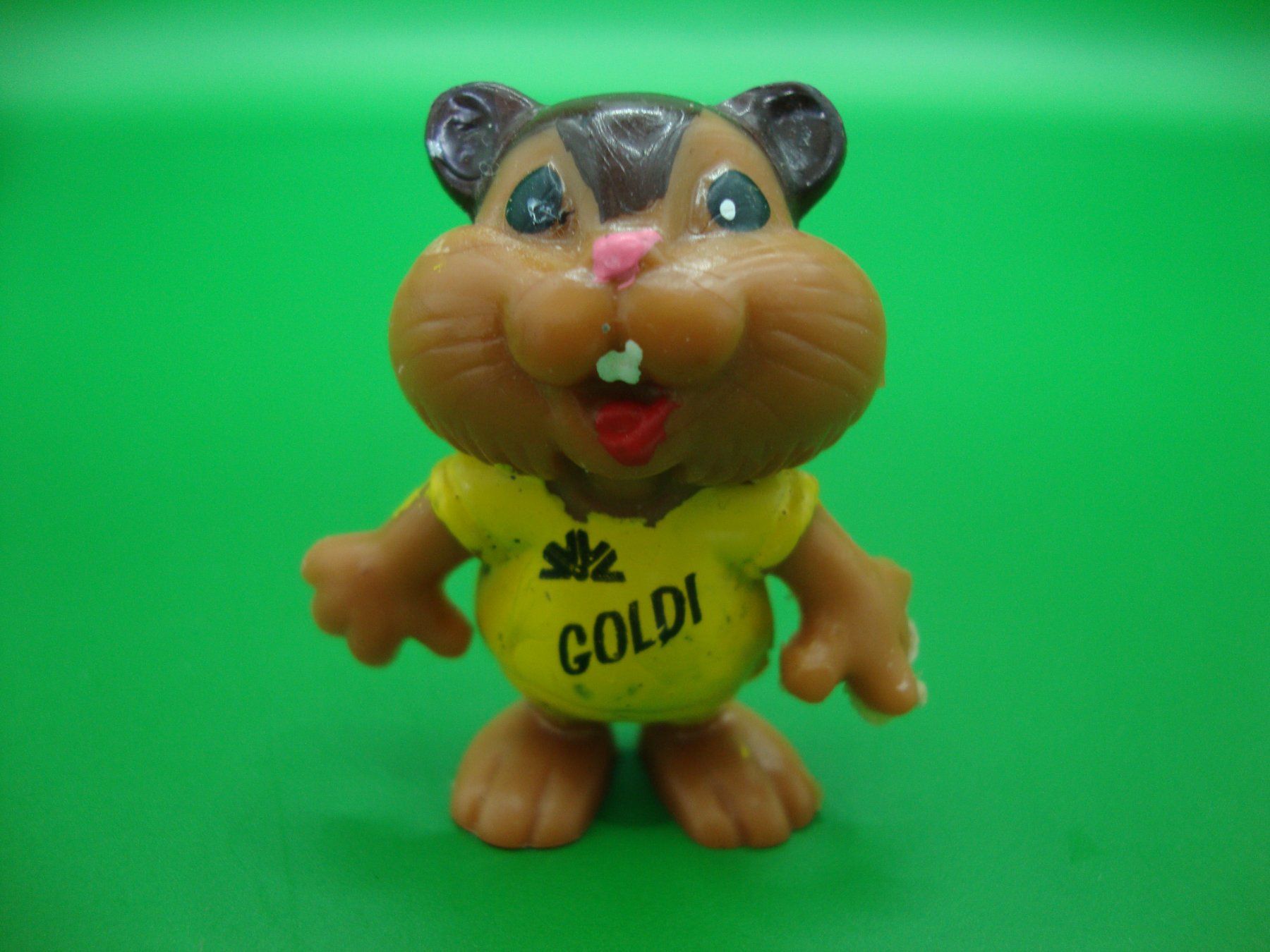 Statuette: GOLDI HAMSTER WERBEFIGUR HELL GELB CA 4CM COMMEZBANK 1985 – Usato da Basel venduto da pink2010