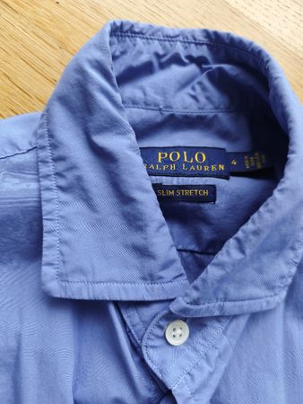 Polo Ralph Lauren Slim Stretch Shirt - Size 4 - Blue