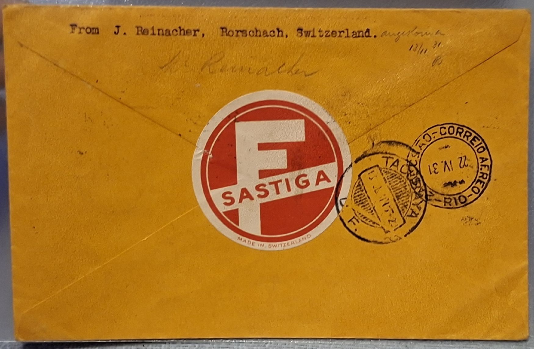 Tutti i francobolli: Flugschiff DOX nach Amerika  – Usato da Balgach venduto da SIMEON27 1