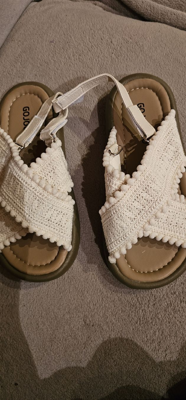 Scarpe per ragazze: Sandalen, Mädchen, Gr. 33, Sommer, Neu – Nuovo (secondo la descrizione) da Ferden venduto da jemyce