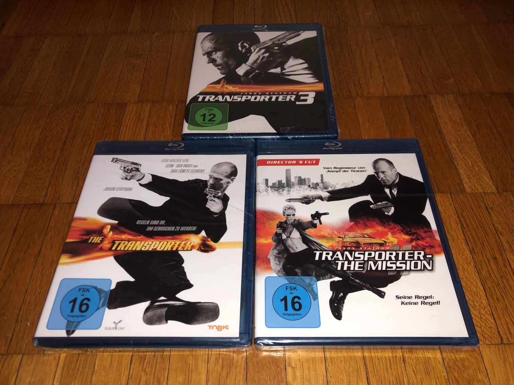 Alle DVDs: The Transporter 1,2 & 3 - 3 BLU-RAY-S - UNCUT – Neu und originalverpackt aus Basel von havsok