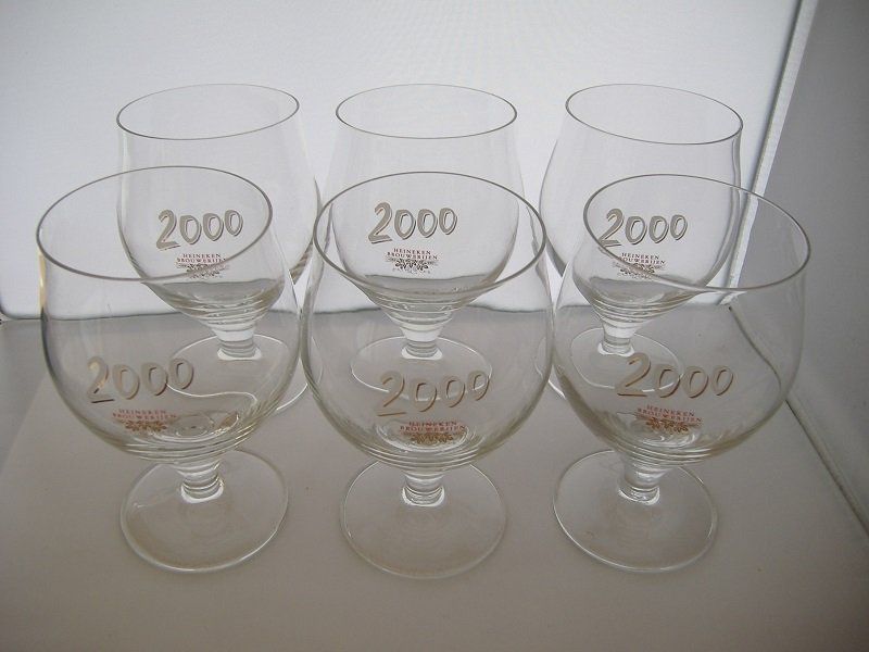 Bicchieri: Biergläser Heineken 2000 6 Stück – Usato da Burg venduto da Mainstreet69