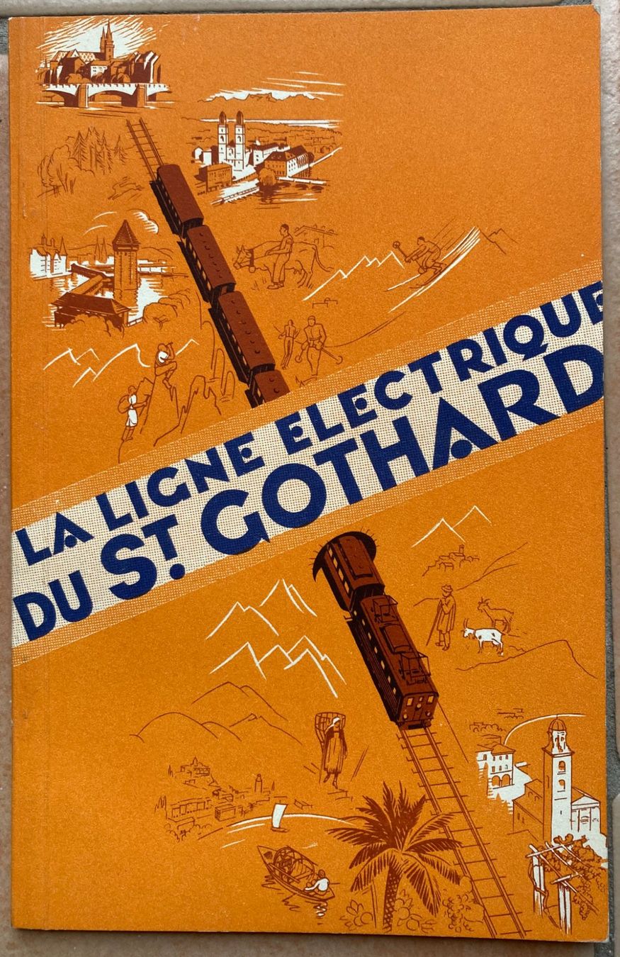 Libri: La ligne électrique du St. Gothard - 1931 – Usato da Versoix venduto da HELVETICA_1