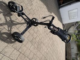 Golf Trolley Fastfold 300 3-Rad schwarz guter Zustand