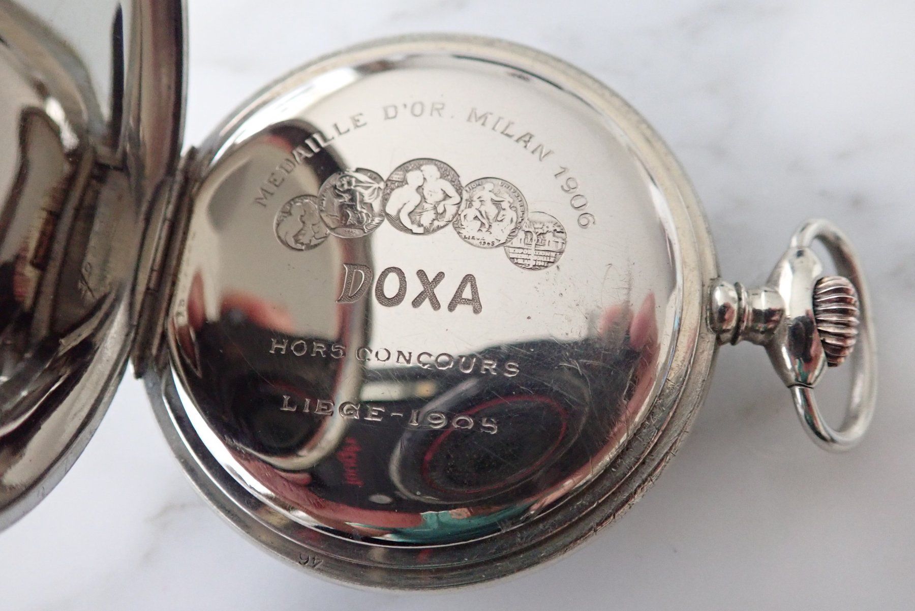 Doxa Orologi: ANTIK TASCHEN UHR  DOXA 56MM. – Usato da Wohlen AG venduto da superwatches 2
